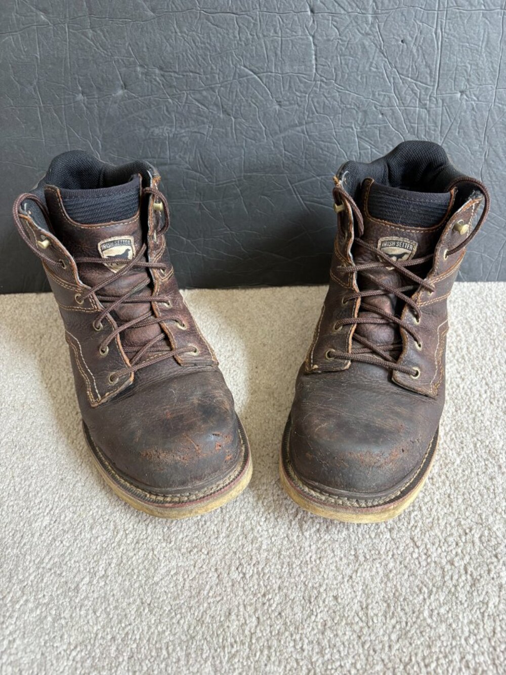 Irish Setter Kittson Men's Steel Toe Work Boots Brown Leather 83666 - Picture 2 of 10